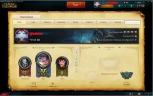 conta unranked lol lvl 30