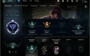 CONTA LOL PLATINA 1 QUASE TODOS OS CAMPEOES
