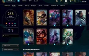 CONTA LEAGUE OF LEGENDS COM 250+ SKINS