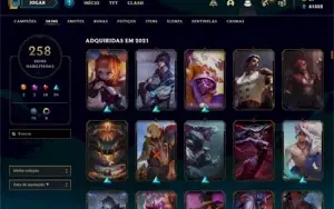CONTA LEAGUE OF LEGENDS COM 250+ SKINS