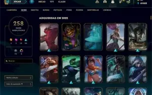 CONTA LEAGUE OF LEGENDS COM 250+ SKINS