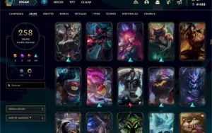 CONTA LEAGUE OF LEGENDS COM 250+ SKINS