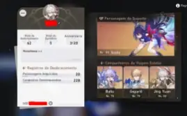 ✨Vendo Conta⭐️ Honkai: Star Rail - Nível De Desbravamento 62
