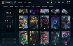 Conta League of legends com 238 skins (Melhor preço)