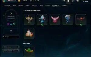 Conta ouro 2 com 62% de win rate (mmr alto)