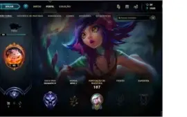 CONTA DO LOL D4 COM JANNA VITORIOSA E OUTRAS SKINS RARAS