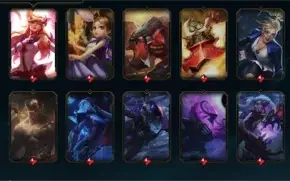 LEAGUE OF LEGENDS 113 SKINS TODOS OS CAMPEÕES