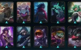 LEAGUE OF LEGENDS 113 SKINS TODOS OS CAMPEÕES