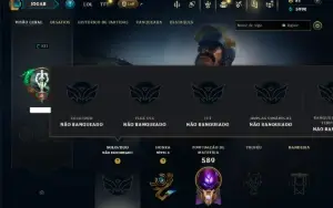 Unranked com TODOS os Champs e 250 Skins ( MID / SUP / JG )