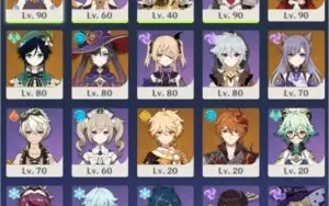 AR55, Ganyu, Klee, Venti,Keqing, Childe, Mona +15k Primogems