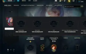 Conta Unranked com 65 Champs e 21 Skins