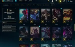 Conta Unranked com 65 Champs e 21 Skins