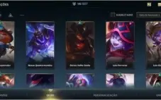 Conta wild Rift level 40 14 skins