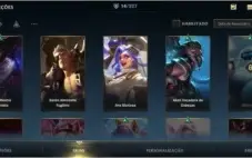 Conta wild Rift level 40 14 skins