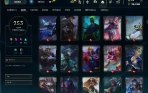 Esmeralda 2 com TODOS os champs e 253 Skins  + 6 Vitoriosas