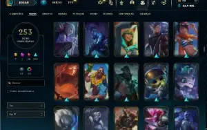 Esmeralda 2 com TODOS os champs e 253 Skins  + 6 Vitoriosas
