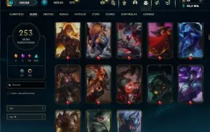 Esmeralda 2 com TODOS os champs e 253 Skins  + 6 Vitoriosas