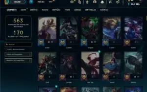 Esmeralda 2 com TODOS os champs e 253 Skins  + 6 Vitoriosas