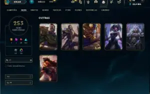 Esmeralda 2 com TODOS os champs e 253 Skins  + 6 Vitoriosas