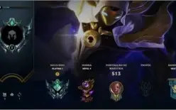 CONTA LOL PLAT 1 245 SKINS