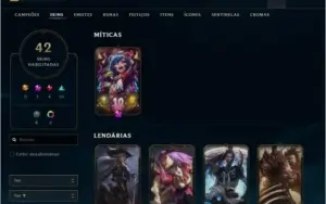 Conta LOL Elo prata com 42 skins(graves vitorioso) 76 champs
