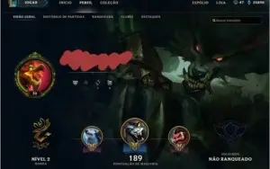 Conta LoL 118 Skins (desde a season 2)