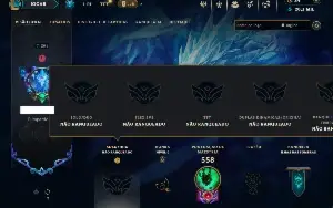 Unranked com TODOS os champs e 213 Skins ( SUP / MID )