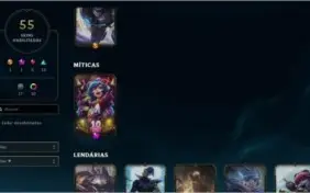 Conta de LOL (55 Skins) - Unranked - 400k de Shaco