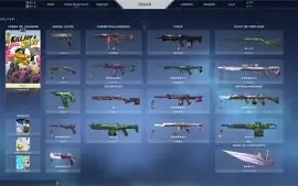 Conta valorant Ouro 1 com 2 coleções e skins de passe