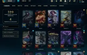 Conta ouro 2 com 105 Champs e 67 Skins