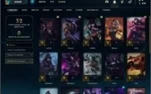 Conta ouro 1 com 1 skin e 23 champs ( MAIN ADC )