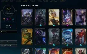 League of legends conta mestre 60+ skins mmr alto
