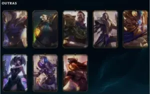 CONTA DE LOL LVL 332 PLAT IV *MUITA SKIN RARA*