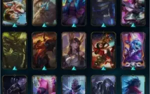 CONTA DE LOL LVL 332 PLAT IV *MUITA SKIN RARA*