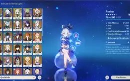 Conta Genshin Impact AR60 26 personagens 5* 11 armas 5*