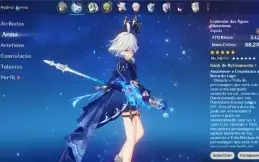 Conta Genshin Impact AR60 26 personagens 5* 11 armas 5*