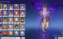 Conta AR 58 Cyno, Xiao+Jade, Ganyu, Zhongli 21k de gemas e+