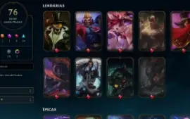 Conta Mestre LoL 76 Skins (League Of Legends)