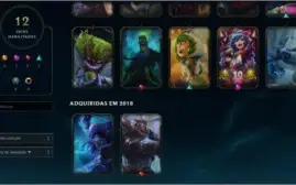Skins+Projeto Vayne, Brand Zumbi, Deus-Garen, Ez Academico
