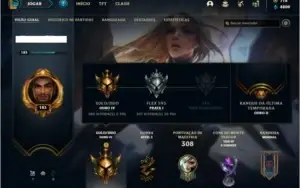 Conta ouro 4 com 100 champs e 91 skins