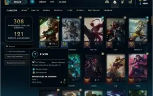 Conta ouro 4 com 100 champs e 91 skins