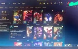 Conta Nivel 403 Lol, MMR Platina, 142 champs, 87 Skins