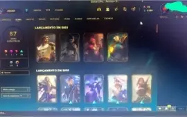 Conta Nivel 403 Lol, MMR Platina, 142 champs, 87 Skins