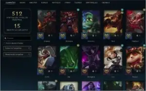 Conta League of Legends Platina 2 com muitos champs e skins