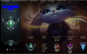 Conta League of Legends Platina 2 com muitos champs e skins