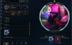 Conta League of Legends Platina 2 com muitos champs e skins