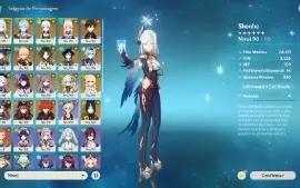 Genshin Impact Ar 60 Endgame 10 Armas T5 E 19 Personagens T5