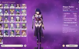 Genshin Impact Ar 60 Endgame 10 Armas T5 E 19 Personagens T5