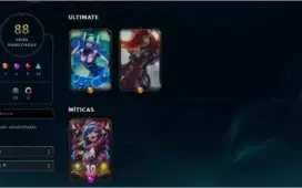 CONTA LOL 88 SKINS