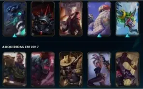CONTA LOL 88 SKINS